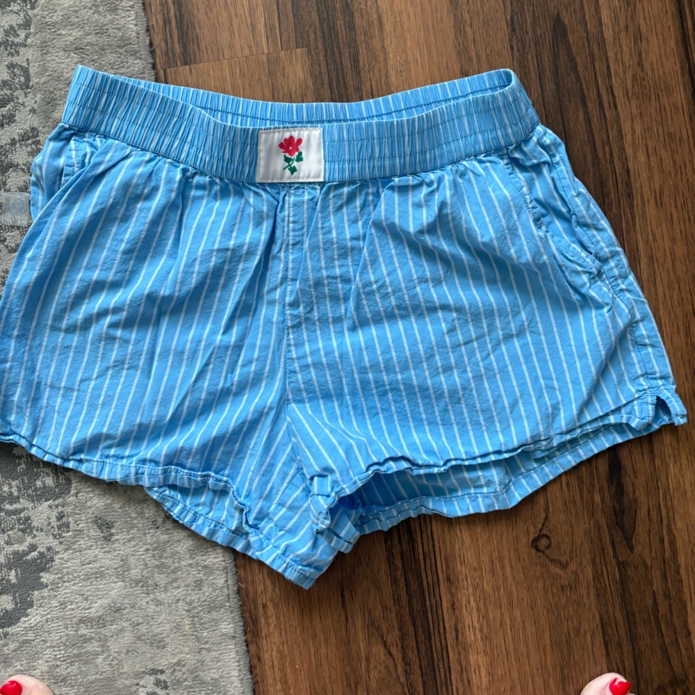 Universal Thread Sky Blue Striped Shorts